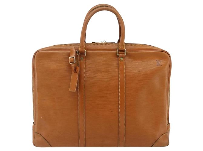 LOUIS VUITTON Borsa Porta Documenti da Viaggio Epi Zipangu Oro M54478 LV Auth bs34716 - vista 13