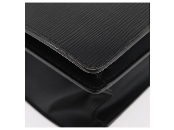 LOUIS VUITTON Borsa Business Epi Serviette con Chiusura Nera M54352 LV Auth BA12065 Nero - vista 17