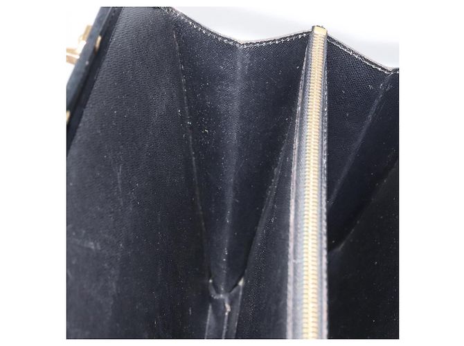LOUIS VUITTON Borsa Business Epi Serviette con Chiusura Nera M54352 LV Auth BA12065 Nero - vista 21
