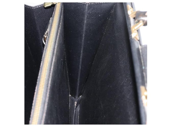 LOUIS VUITTON Borsa Business Epi Serviette con Chiusura Nera M54352 LV Auth BA12065 Nero - vista 22