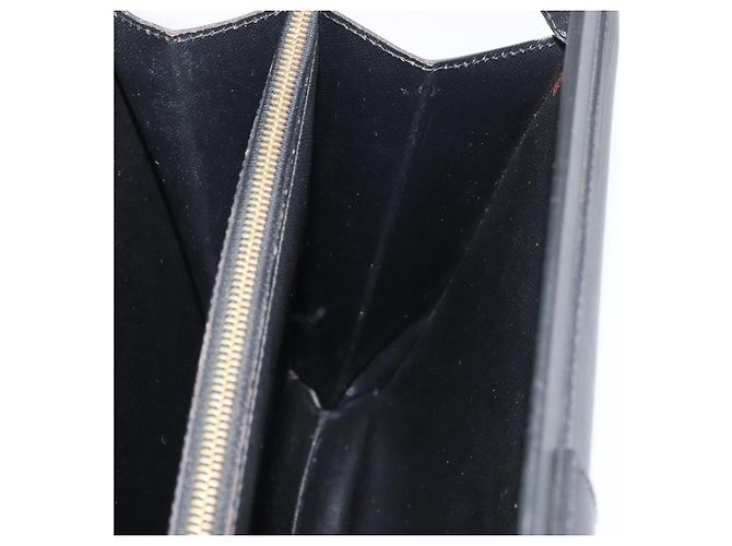 LOUIS VUITTON Borsa Business Epi Serviette con Chiusura Nera M54352 LV Auth BA12065 Nero - vista 25