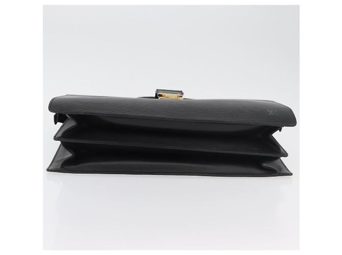 LOUIS VUITTON Borsa Business Epi Serviette con Chiusura Nera M54352 LV Auth BA12065 Nero - vista 5