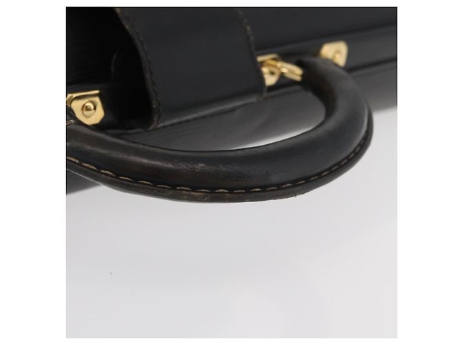 LOUIS VUITTON Borsa Business Epi Serviette con Chiusura Nera M54352 LV Auth BA12065 Nero - vista 7