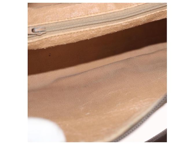 Borsa Boston in PVC beige e oro della linea Sherry GG Supreme di GUCCI Auth ep14457 D'oro - vista 20