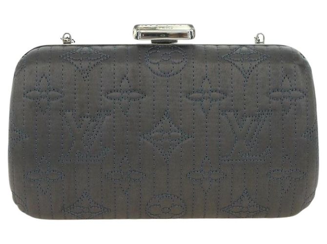 LOUIS VUITTON Clutch Minodiere Motard Monogram Grigio M95802 LV Auth 175928V Marrone - vista 13
