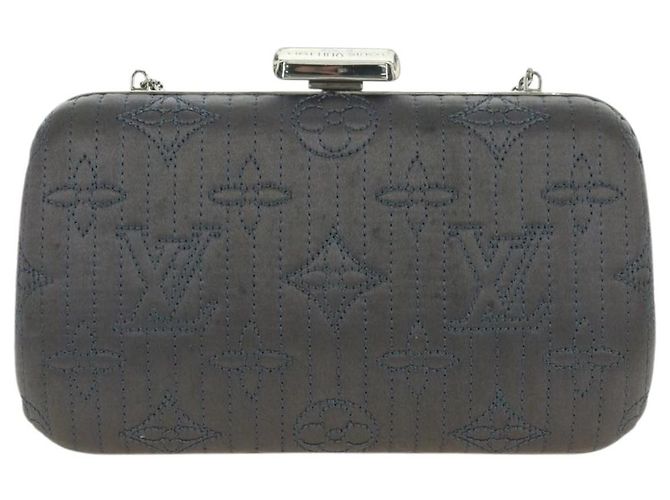 LOUIS VUITTON Clutch Minodiere Motard Monogram Grigio M95802 LV Auth 175928V Marrone - vista 2
