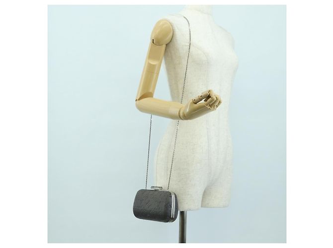 LOUIS VUITTON Clutch Minodiere Motard Monogram Grigio M95802 LV Auth 175928V Marrone - vista 21
