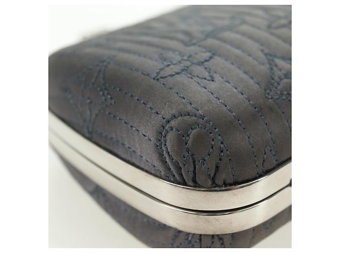 LOUIS VUITTON Clutch Minodiere Motard Monogram Grigio M95802 LV Auth 175928V Marrone - vista 8