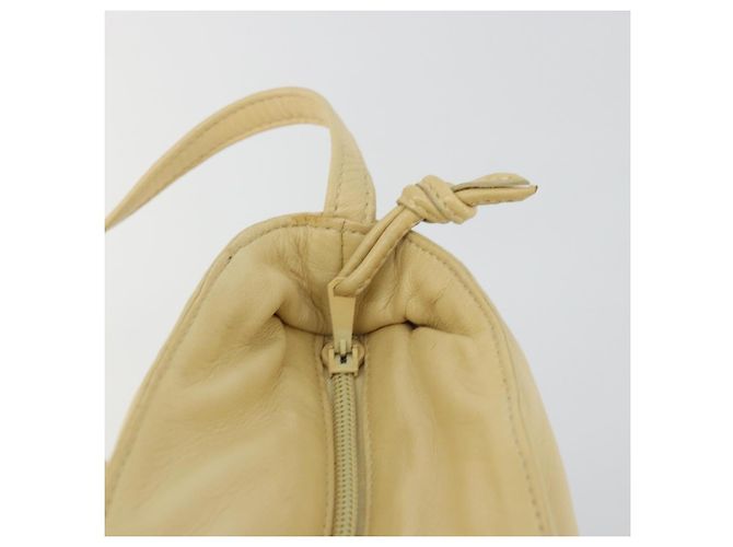 LOEWE Borsa a Spalla Anagram Pelle Beige Auth 176351 - vista 11