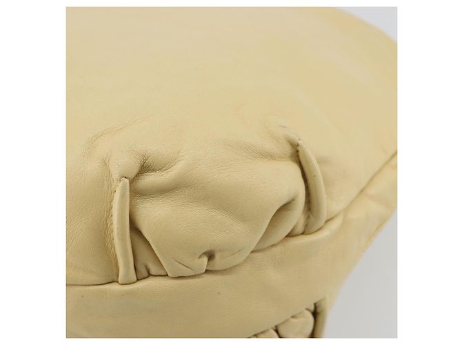 LOEWE Borsa a Spalla Anagram Pelle Beige Auth 176351 - vista 15