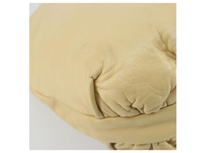 LOEWE Borsa a Spalla Anagram Pelle Beige Auth 176351 - vista 16