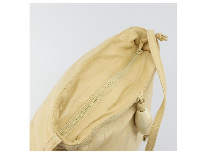 LOEWE Borsa a Spalla Anagram Pelle Beige Auth 176351 - vista 6