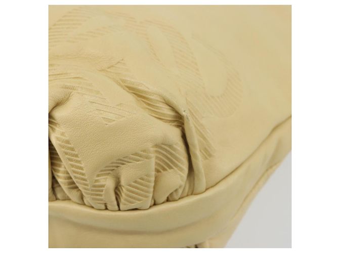 LOEWE Borsa a Spalla Anagram Pelle Beige Auth 176351 - vista 9