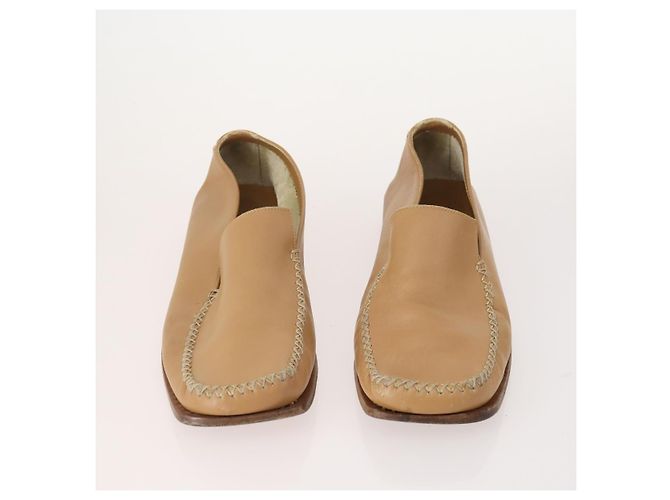 LOUIS VUITTON Monogram Mini Schuhe Leder 5 Set Schwarz Beige Marine LV Auth 174780 Marineblau - Ansicht 2