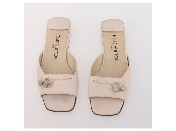 LOUIS VUITTON Monogram Mini Schuhe Leder 5 Set Schwarz Beige Marine LV Auth 174780 Marineblau - Ansicht 20