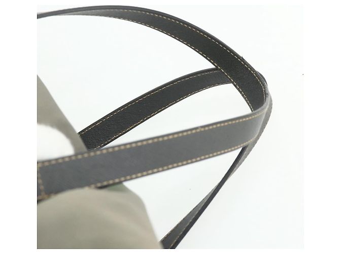 Borsa a Spalla PRADA Nylon 2way Verde Oro Auth 176782 D'oro - vista 14