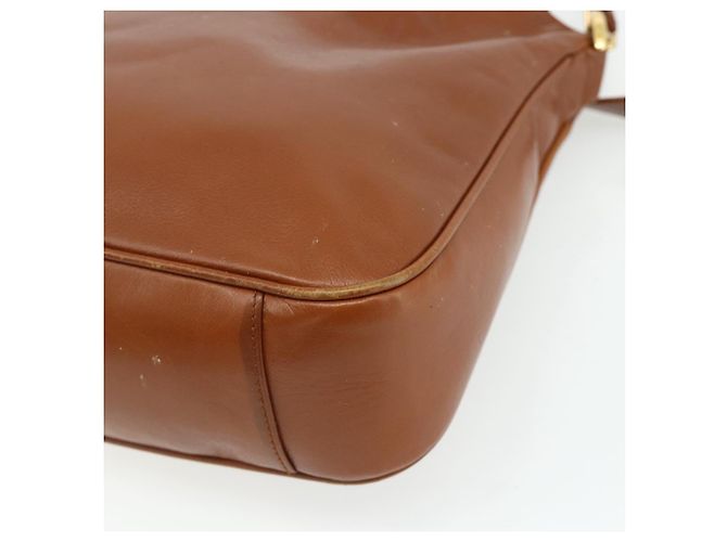 Borsa a mano in pelle Gucci Bamboo 2way marrone oro 001 2113 1638 Auth bs34730 D'oro - vista 17