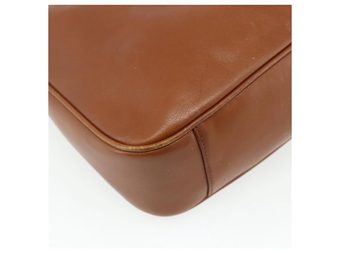 Borsa a mano in pelle Gucci Bamboo 2way marrone oro 001 2113 1638 Auth bs34730 D'oro - vista 18