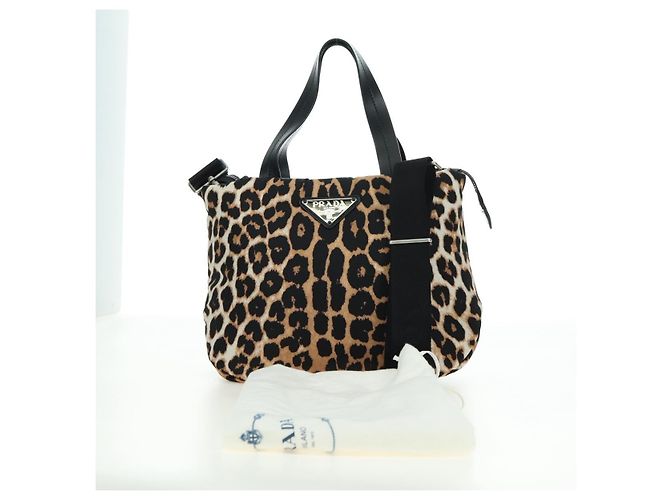 PRADA Borsa a Mano Nylon Pelle 2 in 1 Gialla Auth am11470SAV Giallo - vista 12
