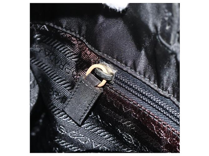 Tote PRADA Kettentasche aus Nylon Grün Silber Auth bs34645 - Ansicht 20