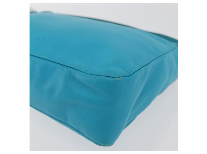 Céline Borsa a mano CELINE in pelle blu argento Auth 176877A - vista 15