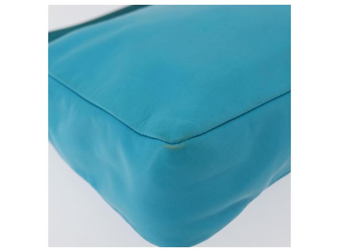 Céline Borsa a mano CELINE in pelle blu argento Auth 176877A - vista 16