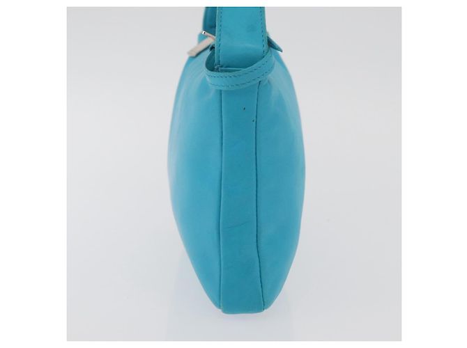 Céline Borsa a mano CELINE in pelle blu argento Auth 176877A - vista 4