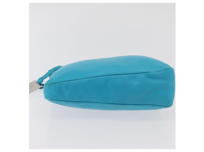 Céline Borsa a mano CELINE in pelle blu argento Auth 176877A - vista 5