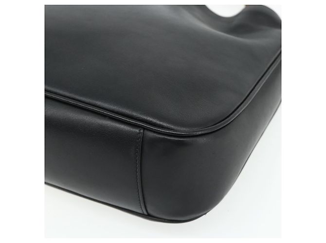Borsa a Spalla Gucci Bamboo in Pelle 2 in 1 Nero Oro 001 1998 1638 Auth ep14094 - vista 9