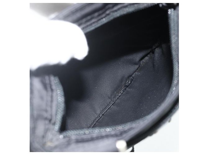 Borsa a Spalla PRADA in Nylon Nero Argento Autentica bs34694 - vista 11