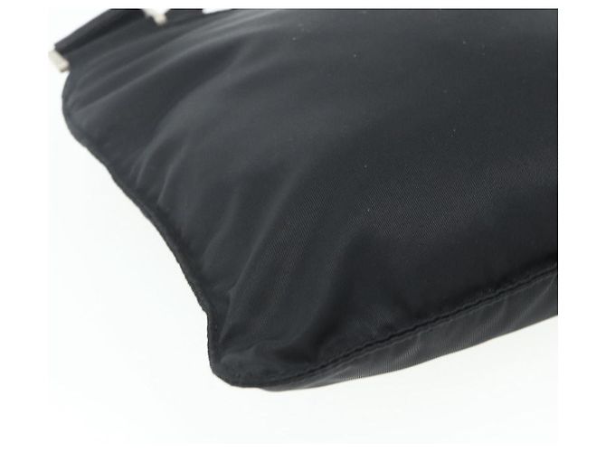 Borsa a Spalla PRADA in Nylon Nero Argento Autentica bs34694 - vista 16