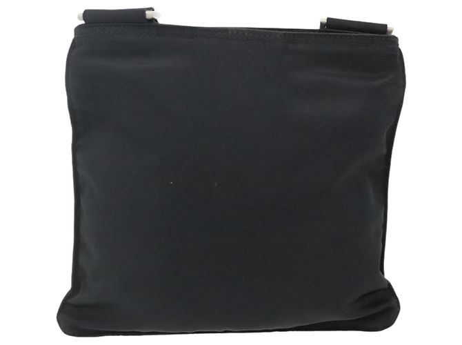 Borsa a Spalla PRADA in Nylon Nero Argento Autentica bs34694 - vista 2