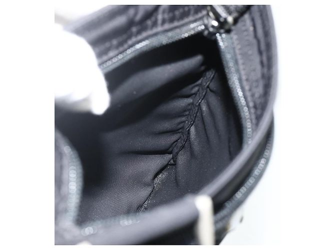 Borsa a Spalla PRADA in Nylon Nero Argento Autentica bs34694 - vista 20
