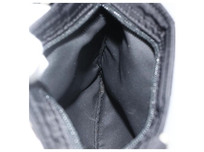 Borsa a Spalla PRADA in Nylon Nero Argento Autentica bs34694 - vista 21