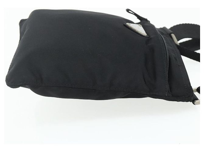 Borsa a Spalla PRADA in Nylon Nero Argento Autentica bs34694 - vista 4