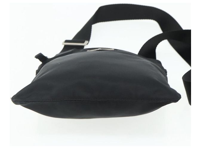 Borsa a Spalla PRADA in Nylon Nero Argento Autentica bs34694 - vista 5