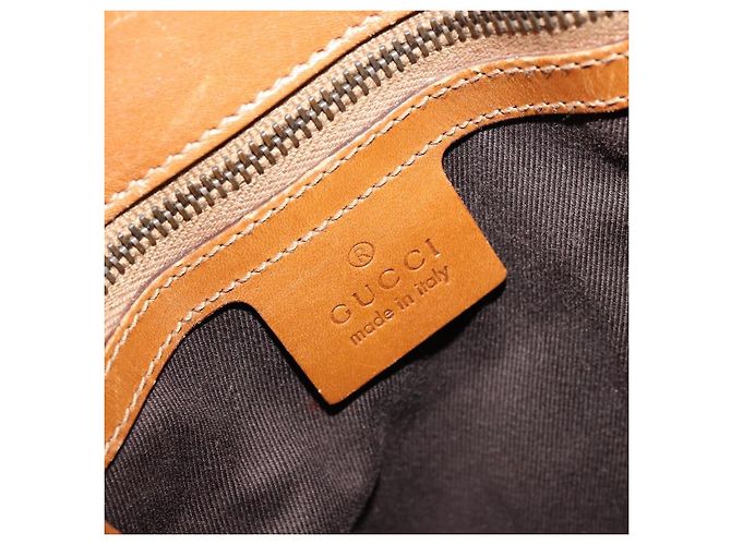 Borsa a Spalla GG Canvas Gucci Beige Oro 110292 Auth ep14036 D'oro - vista 17