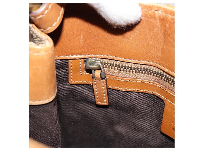 Borsa a Spalla GG Canvas Gucci Beige Oro 110292 Auth ep14036 D'oro - vista 20