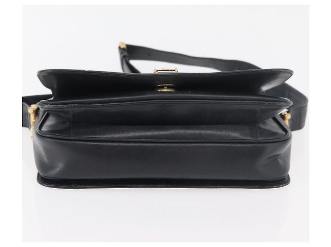 Céline Bolso de hombro Celine C Sulky Carriage en lona azul marino y dorado Auth ep14022 - vista 5
