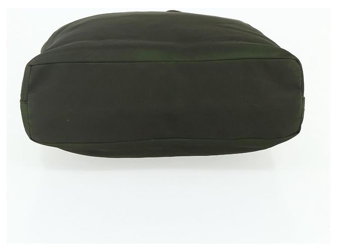 Bolsa Tote PRADA em nylon caqui prata autêntica bs34647 - vista 5