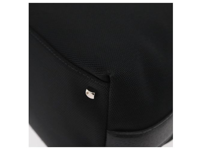 Salvatore Ferragamo Borsa Tote Gancini in Nylon Nero Argento Auth 176841A - vista 16