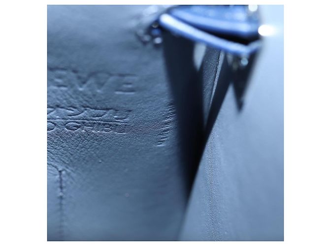 LOEWE ~ Ghibli Howl's Pebble Dice Borsa Calcifer in Pelle Blu Marina Auth 167246SM Blu navy - vista 10