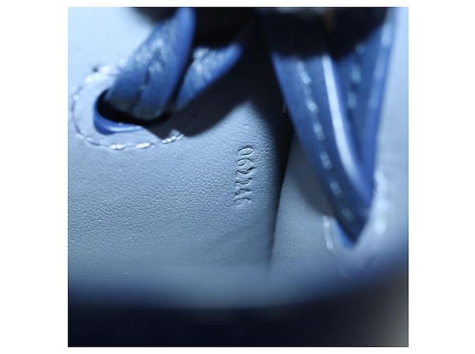 LOEWE ~ Ghibli Howl's Pebble Dice Borsa Calcifer in Pelle Blu Marina Auth 167246SM Blu navy - vista 11