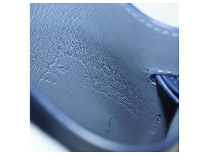 LOEWE ~ Ghibli Howl's Pebble Dice Borsa Calcifer in Pelle Blu Marina Auth 167246SM Blu navy - vista 21