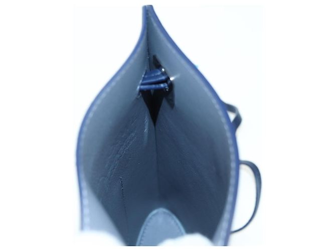 LOEWE ~ Ghibli Howl's Pebble Dice Borsa Calcifer in Pelle Blu Marina Auth 167246SM Blu navy - vista 23