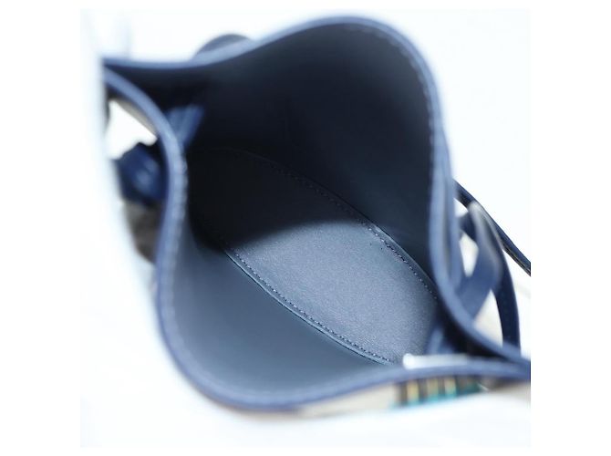 LOEWE ~ Ghibli Howl's Pebble Dice Borsa Calcifer in Pelle Blu Marina Auth 167246SM Blu navy - vista 9