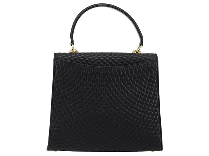 BALLY Borsa a Mano Trapuntata in Pelle 2 in 1 Nero Oro Auth BA12213A D'oro - vista 2