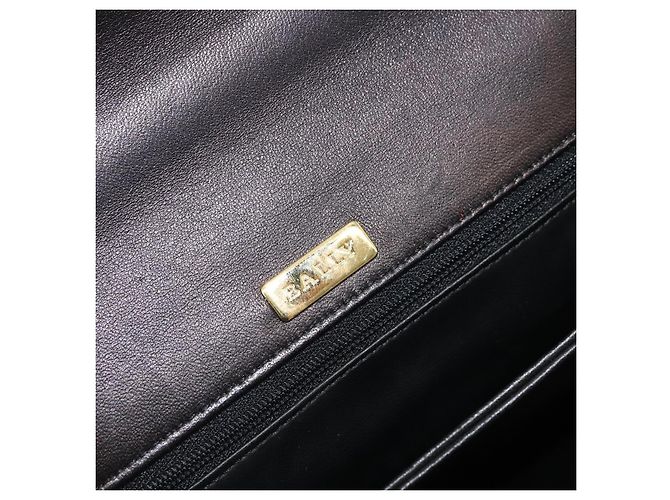 BALLY Borsa a Mano Trapuntata in Pelle 2 in 1 Nero Oro Auth BA12213A D'oro - vista 20