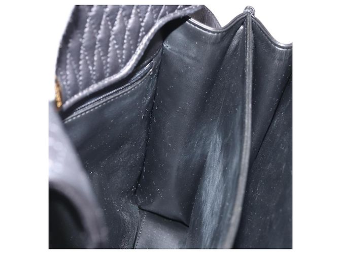 BALLY Borsa a Mano Trapuntata in Pelle 2 in 1 Nero Oro Auth BA12213A D'oro - vista 21