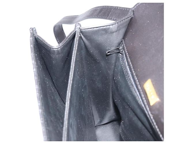 BALLY Borsa a Mano Trapuntata in Pelle 2 in 1 Nero Oro Auth BA12213A D'oro - vista 22